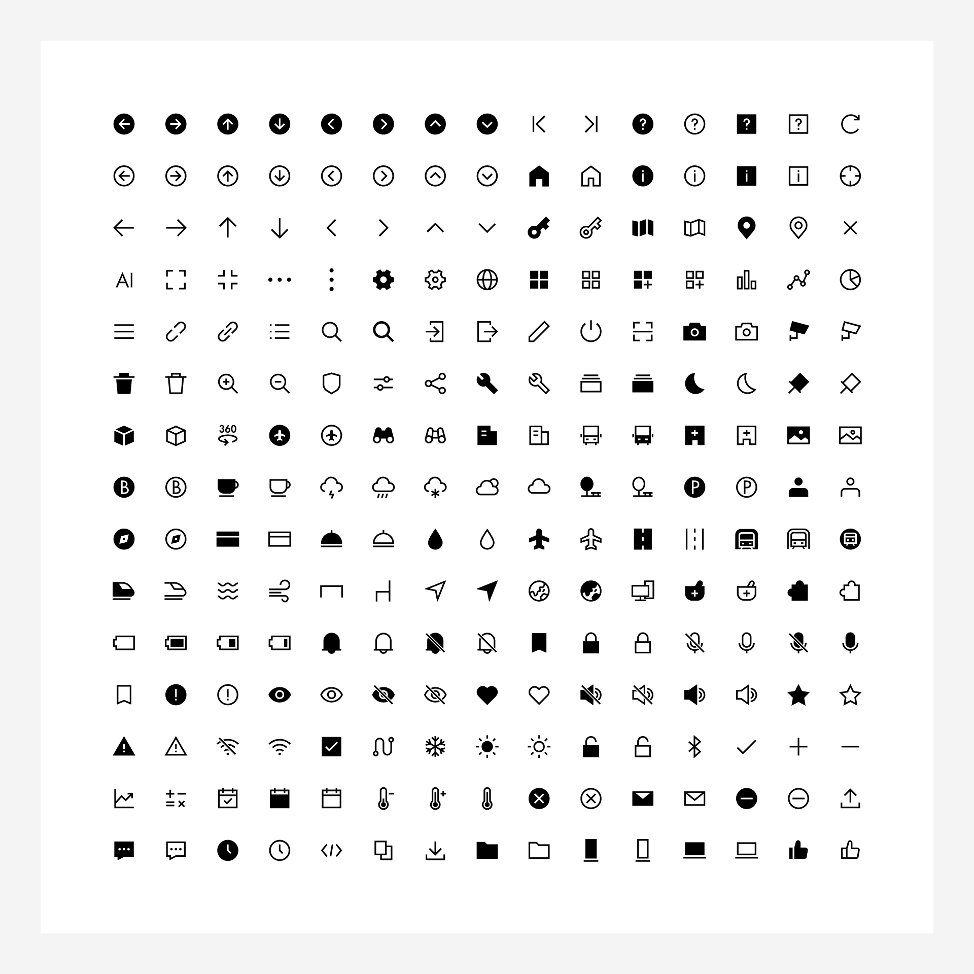 Icons that express the brand